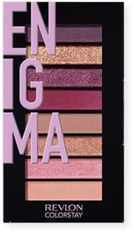 REVLON PROFESSIONAL Palette Ombretti Colorstay Look Book 8 Ombretti Con 3 Effetti Perlato Opaco E Metallico, Formula A Lunga Durata Fino A 24h - Colore Enigma, 920