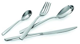 Set di Posate Lagostina Gloria 014457652724, Menagere 24 Pezzi in Acciaio Inox 18/10, Colore Argento