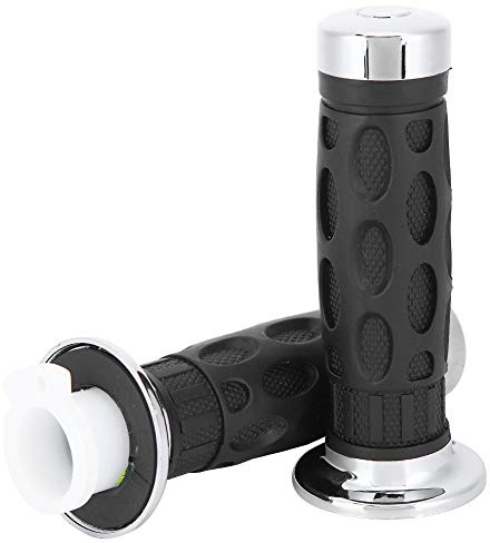 1 par de agarres para motocicleta Manillar para motocicleta Mango universal 7/8 pulgadas 22 mm Tira de goma antideslizante Extremo Empuñadura para GY6 Scooter Ciclomotor 50cc 125cc 150cc