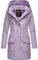 MARIKOO Damen Übergangsjacke Softshellmantel wasserdicht atmungsaktiv mit Kapuze Mayleen Light Lilac Gr. L