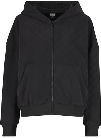 Urban Classics Ladies Jacquard Velvet Oversized Zip Hoody
