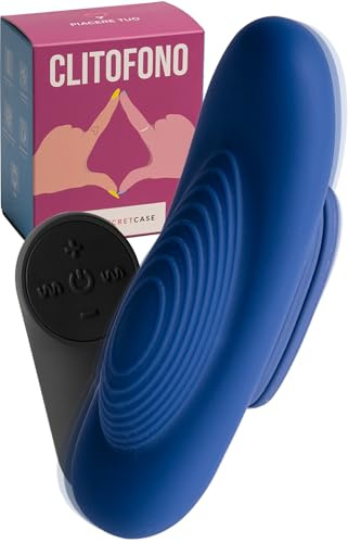 MySecretCase Stimolatore Clitoride Femminile con Comando a Distanza fino a 10m Mutandine Vibranti Ovetto Vibrante 7 Modalità di Vibrazioni e 4 Intensità Vibratoreper Donna Piccolo Impermeabile Blu