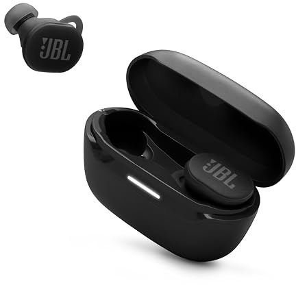 JBL Endurance Race 2 - Waterproof (IP68) Sports True Wireless Earbuds with 4 mics for Crisp, Clear Calls, Pure Bass Sound, 48Hrs of Playback, Plus Speed Charging & Active Noise Cancelling (Black)