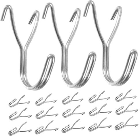 LAPYAPPE 20Pièces Crochets Inoxydable pour Panneaux Perforés Accessoires Organisation Robustes