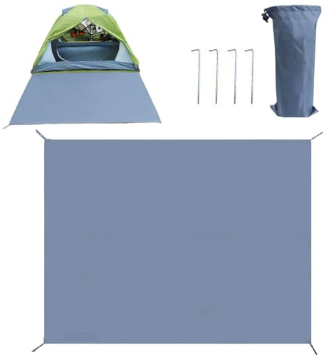 Tappetino impermeabile per tenda, ad asciugatura rapida, tappeto portatile da campeggio, protezione esterna resistente, leggero e per ponti e picnic, 240 x 240 cm/260 x 230 cm