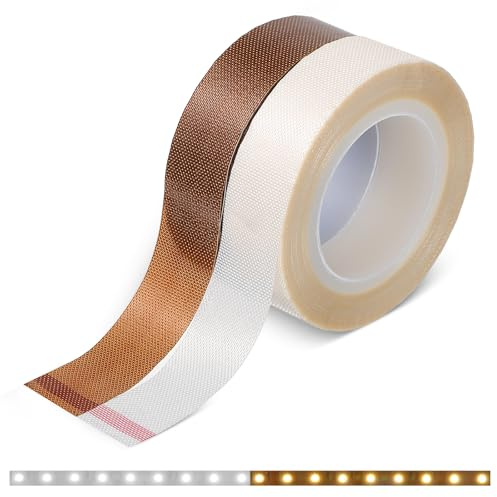 Aphumedc 2 rollos de cinta opaca LED tira cubierta atenuación luz atenuación cinta adhesiva para dispositivos electrónicos para tiras LED dormitorio decoración TV retroiluminación cocina