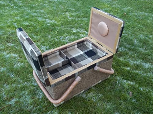 Nähkästchen, Nähkorb, Handarbeitskorb, Sonderserie von Korbhaus Gesthüsen