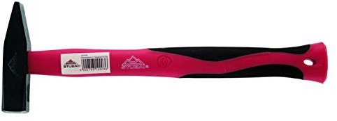 Stubai 100306 Marteau de serrurier DIN 1041 avec manche en fibre de verre 2K, Noir/rouge, 300 g