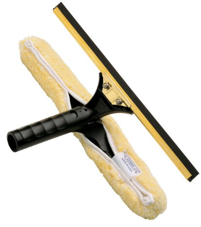 Ettore Window Squeegee, Gold, Black, 18 Inch