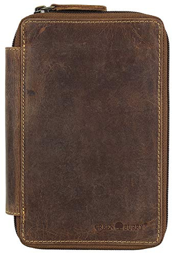 Greenburry Vintage Stiftetui Fedrmappe Stifttasche I14x20,5x3cm