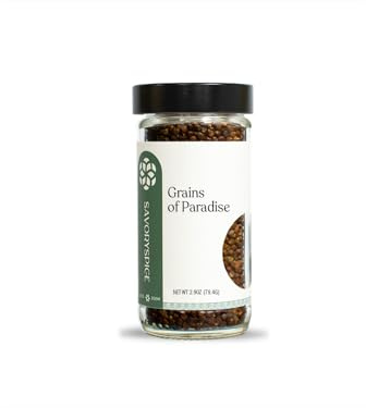 Savory Spice Grains of Paradise (2.8 oz) - Whole Alligator Pepper Seeds - Authentic Melegueta Pepper for Grinding, Finishing, and Cooking