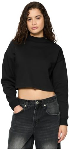 Urban Classics Damen Ladies Cropped Oversized Sweat High Neck Crew