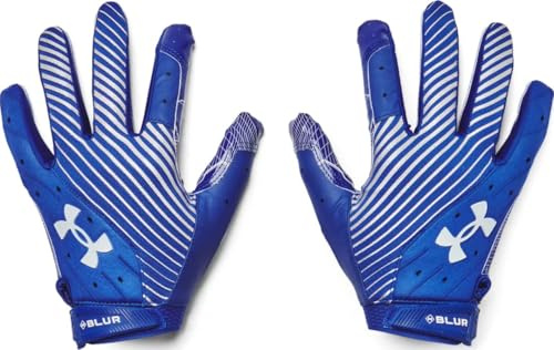 Under Armour - Mens Blur Football Gloves, Color Royal (400), Size: Medium