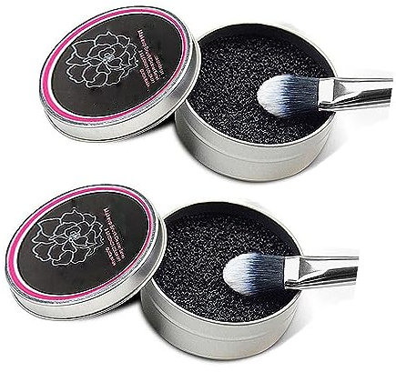 Spugna per la rimozione del colore, scatola per la pulizia dei pennelli da trucco, spugna per la pulizia rapida dei pennelli da trucco, spugna ad asciugatura rapida, rimuove le polveri colorate