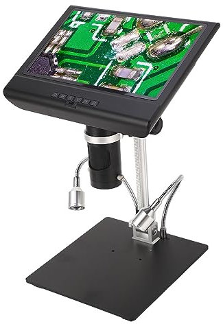 10-Zoll-LCD-Digitalmikroskop mit LED-Licht 1080P-Auflösung Einstellbarer Zoom Digitalmikroskop für industrielle SMD-SMT-Elektronik-Reparaturlöten