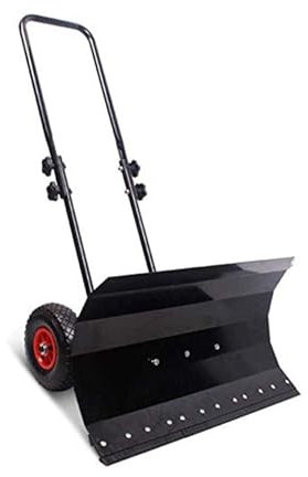 Snöröjningsspade, kraftig rullande snöspade med justerbart handtag, snöborttagningsspade med dubbla ändamål för is och snö, manuell snöplog snöplog, snöplog, snöplogar