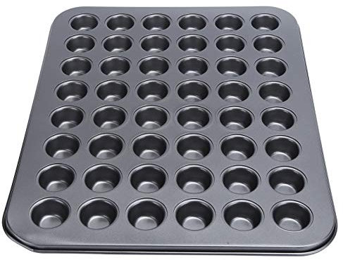 ZJchao Molde para Muffins, Bandeja para Magdalenas, 48 tazas, Mini Cajas Redondas Antiadherentes para Magdalenas, Utensilios para Hornear Magdalenas, Accesorio de Cocina