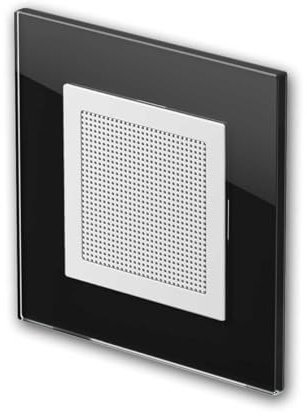 TEM Altavoz Adicional LOGIQ, para Ampliar la Radio empotrada LOGIQ, Funcionamiento Mono, Profundidad de instalación 32 mm, se Entrega con Marco de Cristal Prime, Negro