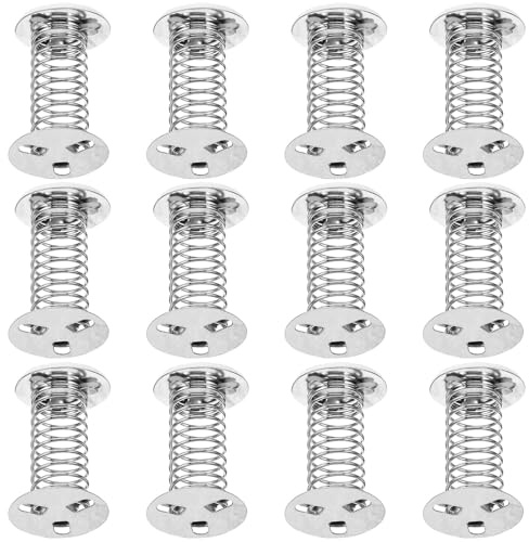 WHAMVOX Base de Resorte Metálica Adhesivo 12 Piezas para Muñecas Temblorosas y Manualidades, Repuesto para Juguetes Oscilantes, Montaje Práctico para Proyectos Infantiles