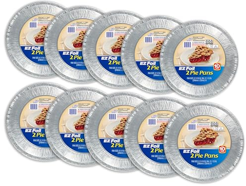Hefty® 90810 Ez Foil® Aluminum Foilware Pie Pan, Round, Extra Large (Pack of 12)