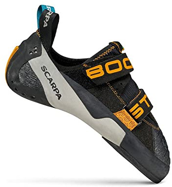 SCARPA Booster, klättring för män, Svart Orange Fzc, 40.5 EU