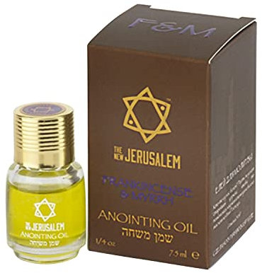 Olio di unzione di incenso e mirra fatto a mano in Israele – 7,5 ml