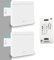 Tedeligo Kit Interruptor Luces inalambrico, Transmisor De Interruptor Inalámbricas De Pared Inalámbrico Extraíble Alcance De Radio De 100M Para Dispositivos De Iluminación De Hasta 2300W (2 to 1)