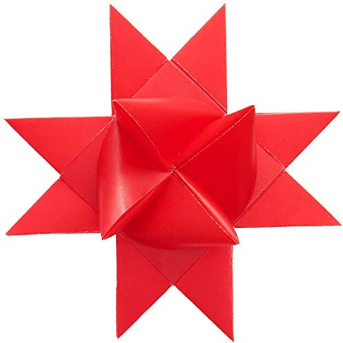 40 Bandes de papier pour Etoiles de Fröbel 'Rico Design - Paper Poetry' Rouge