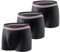 Carer 3 Paquetes Calzoncillos Boxer para Hombres con Incontinencia, Calzoncillos Lavables y Ligeros con Almohadilla Absorbente de 80 ML Diseñado para Incontinencia Leve Negro Talla XXL