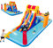 COSTWAY Inflatable Water Park, Bouncy Castle Jumper House with Slide, Climbing Wall, Water Gun and Splashing Pool, Outdoor Blow Up Activity Center for Kids