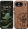 kwmobile Carcasa Compatible con OnePlus Nord 4 5G Funda - Funda de Madera con Bumper antigolpes - de Aguja magnética