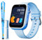 OKYUK T45 4G Children’s Smartwatch, Kids Sim Card GPS Tracker, Video Calls, SOS, Camera, Pedometer, Boys & Girls Aged 3-12 (Blue)