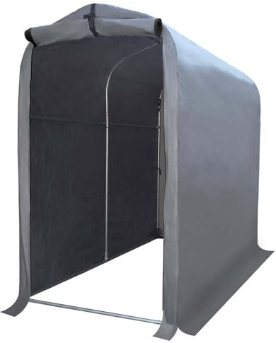 Kapler Bike Shed: 1X1.8m Waterproof UV-resistant Outdoor Bike Storage Tent with Metal Frame PE Cover Portable Garden Shelter Garage for Motorbike Mobility Scooter Garden Tools