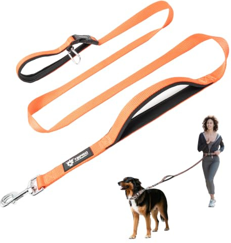 TSPRO 3-in-1 Heavy Duty Tactical Hands Free Dog Leash, Dual Padded Handles