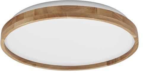 Osram ORBIS Alison Wand- und Deckenleuchte mit LED, 16W, 1000lm, 3000K, 295mm Durchmesser, freundliches Warmweiß, durch Klicken dimmbar, IP20 Schutz, Montageschrauben und Dübel inklusive