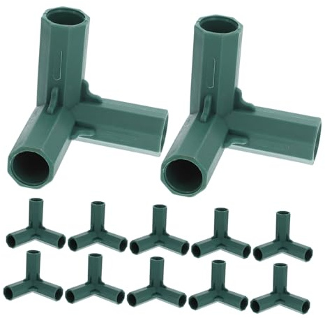UPKOCH 12 Piezas Conector De Marco De Invernadero Vías De Accesorios para Invernaderos Conectores para Estructuras para Construcción De Marcos y Plantación