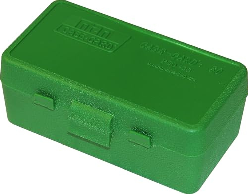 MTM 50 - Caja redonda de munición abatible 38/357 Cal (verde)