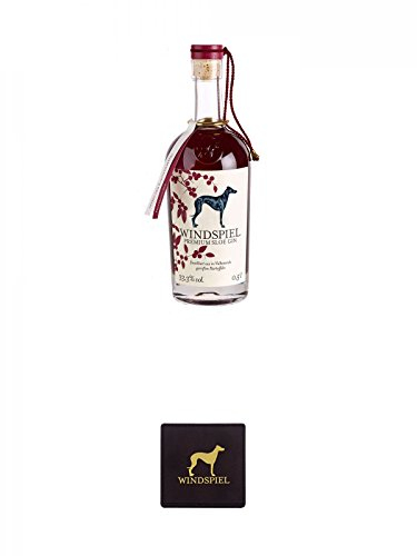 Windspiel - Sloe 33,3% - Gin Deutschland 0,5 Liter + Windspiel Lederuntersetzer 1 Stück