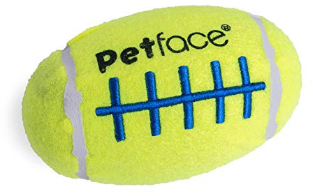 Petface glittrig rugby tennisboll