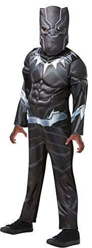 Rubies 640909L Marvel Avengers Black Panther Classic Child Costume, Boys, Large, 7-8 Years Halloween