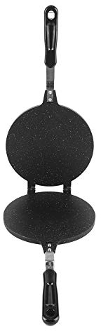 Sartén antiadherente para hacer conos de gofres, máquina para hacer conos de gofres, máquina de hierro para conos de helado redondo, máquina para hacer minipanqueques para postre de tortilla
