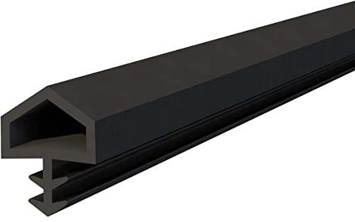 cyclingcolors Junta de Goma para puertas e ventanas Negro 5mm x 10mm Perfil de estanqueidad tira de Sellado Burletes Aislante Acústico (longitud 1m)