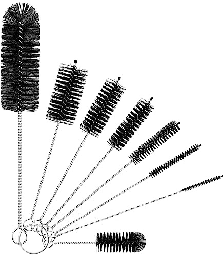 YUNGMAX 8PCS Bottle Cleaning Brush Set, Thin Pipe Cleaners Straw Brushes
