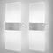 DAGORD 2 pièces Applique Murale Intérieure Moderne LED Blanc Froid 6500K 12W Applique Murale LED en Acrylique Lampe Murale LED Applique Éclairage Haut et Bas pour Chambre Salon Escalier Couloir