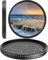 Heysliy ND Filter 46mm, Variable ND2-400 Neutral Density Filters, ND2 ND4 ND8 to ND400 Camera Lens Filter, Photography Grey Filters for Canon Sony Nikon Fuji Panasonic DSLR