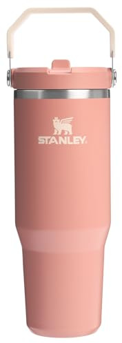 Stanley IceFlow 2.0 Flip Straw Tumbler with Handle 30 oz | Twist On Lid and Flip Up Straw | Leakproof Water Bottle | Insulated Stainless Steel | BPA-Free | Sienna
