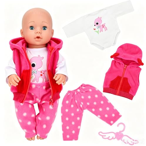 Miunana Ropa Trajes para Baby Doll Muñecas De 14'' a 17'' 35 - 43 cm