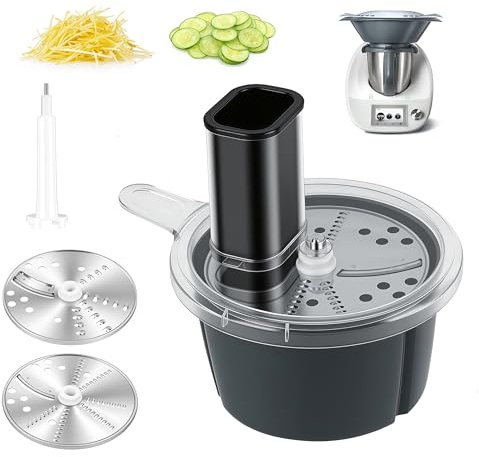 Cortador de Verduras, Rallador de Verdura Multifuncional para TM5 TM6 Rallador de Cocina de Acero Inoxidable ABS Procesamiento Eficiente de Verdura Accesorio de Máquina para Varios Tipos de Verduras