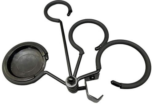 Trumpet Mute Stand Holder for Cornet, Trumpet and Trombone - Portable Storage Rack with Rotatable Tray, Black (1 PC)
