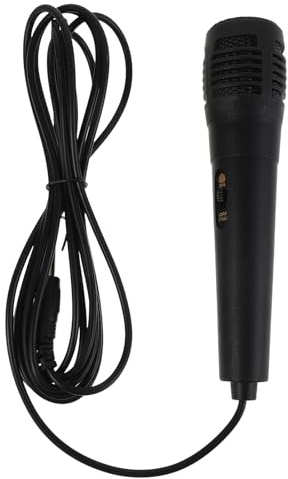 Yardwe Microfono Dinamico Cablato per Karaoke con Jack 6.35mm, Microfono Vocale Professionale in Metallo e Plastica, Prestazioni Stabili e Compatibilità per Amplificatori Indoor